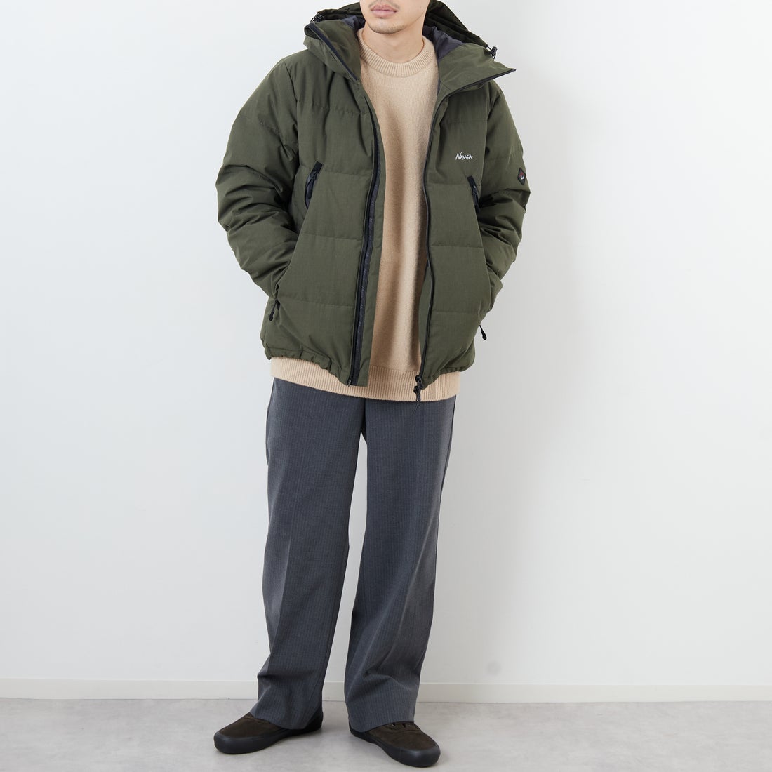 JEANSFACTORY × NANGA [ジーンズファクトリー × ナンガ] 別注 HINOC 難燃タフタダウンジャケット [JMP-254-031-JF] BLACK