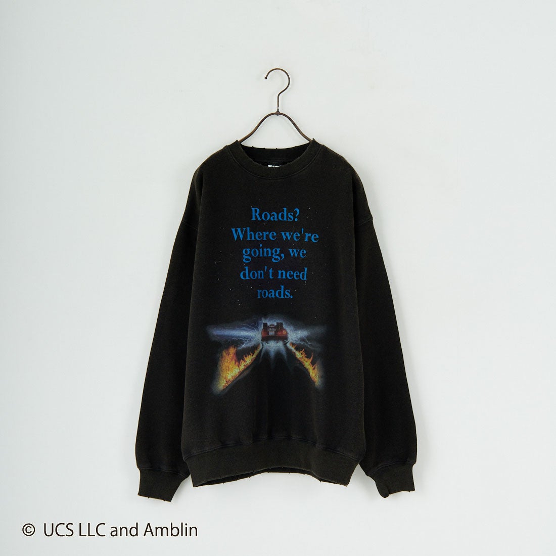 Jeans Factory Clothes [ジーンズファクトリークローズ] ムービーダメージスウェット / BACK TO THE FUTURE [JFC-254-092] BTTF