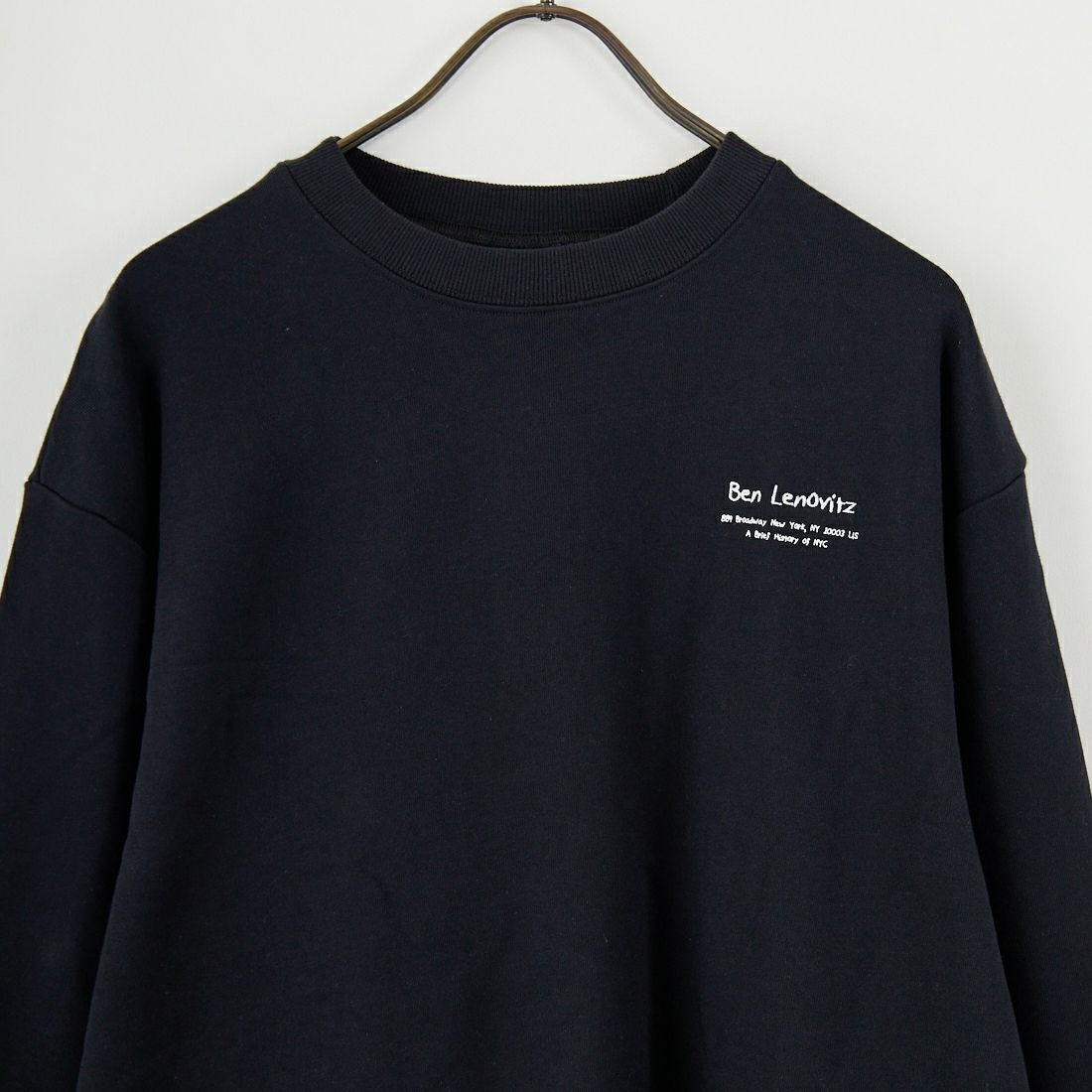 Ben Lenovitz [ベン レノビッツ] 別注 ドッグバックプリントスウェット [BL25F-002IN-JF] BLACK