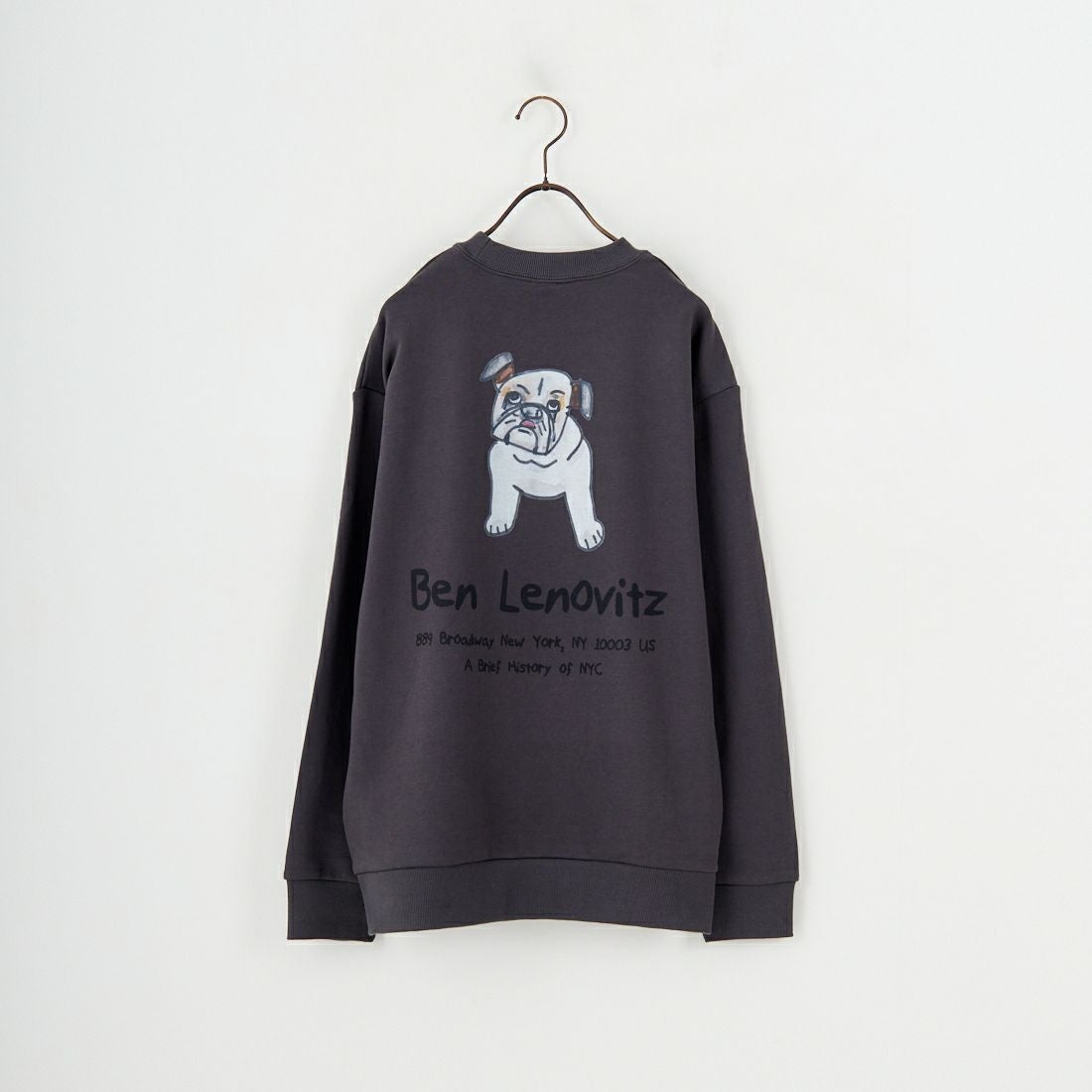 Ben Lenovitz [ベン レノビッツ] 別注 ドッグバックプリントスウェット [BL25F-003IN-JF] CHARCOAL