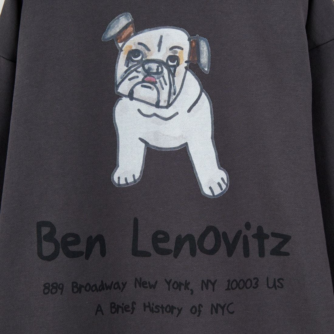 Ben Lenovitz [ベン レノビッツ] 別注 ドッグバックプリントスウェット [BL25F-003IN-JF] CHARCOAL