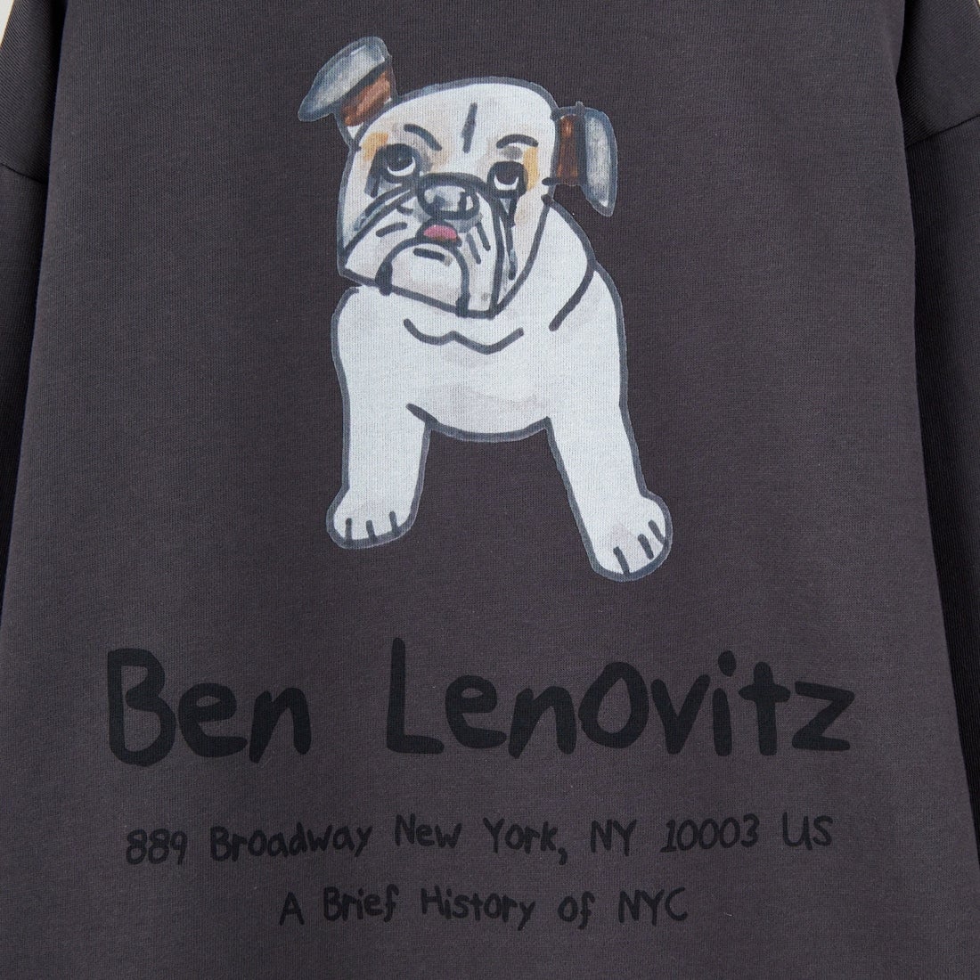 Ben Lenovitz [ベン レノビッツ] 別注 ドッグバックプリントスウェット [BL25F-003IN-JF] CHARCOAL