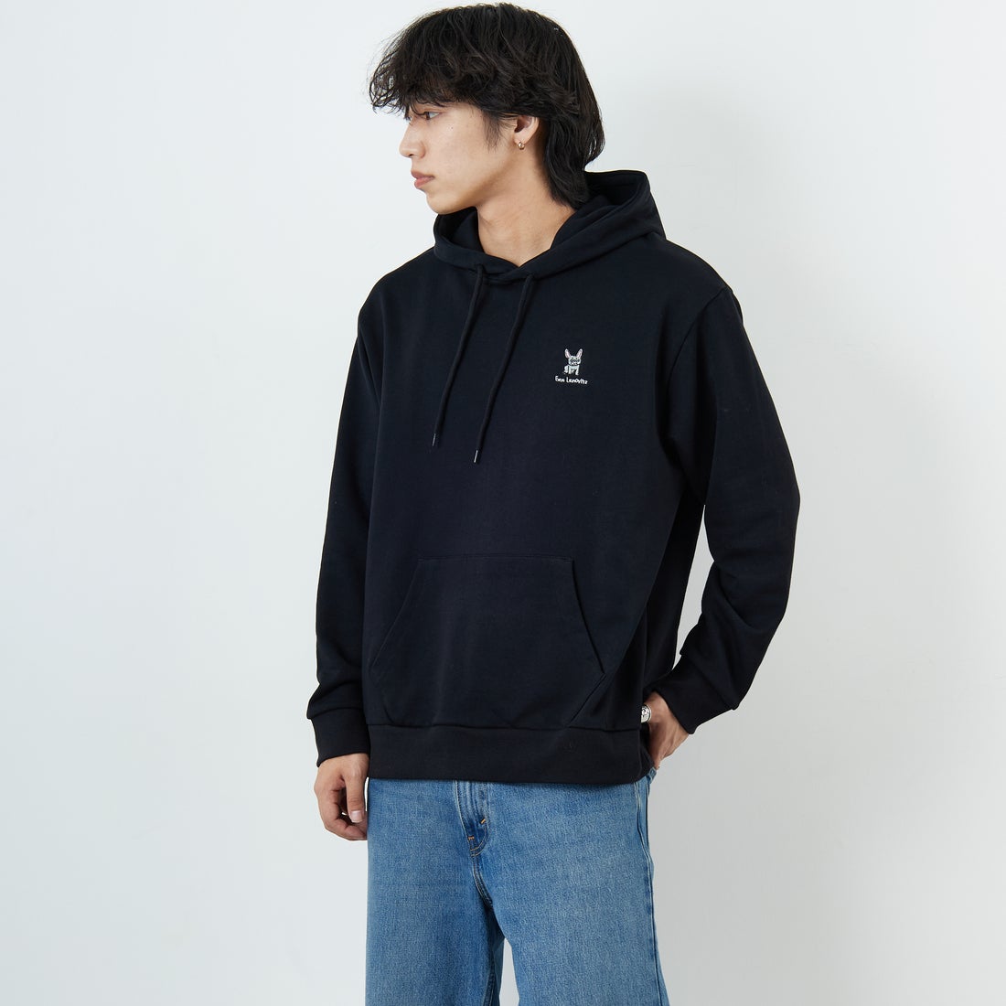 BLACK&&モデル身長：179cm 着用サイズ：L&&