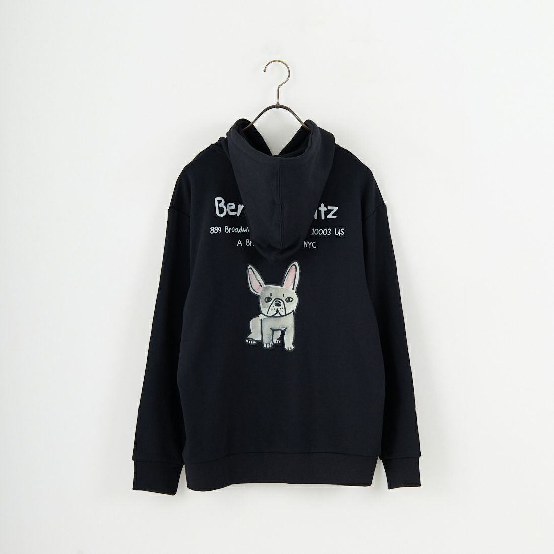 Ben Lenovitz [ベン レノビッツ] 別注 ドッグバックプリントスウェットパーカー [BL25F-004IN-JF] BLACK
