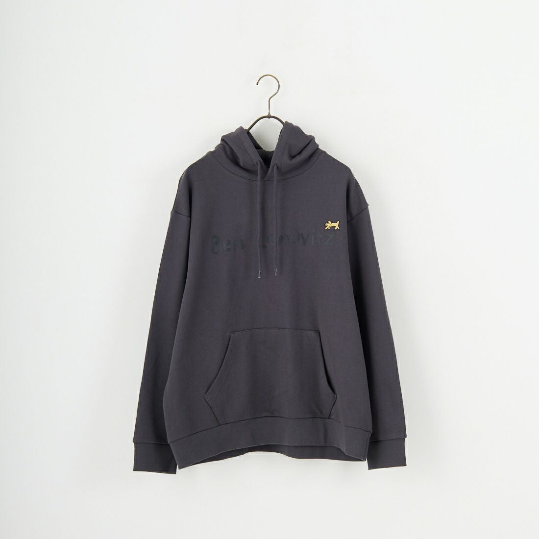 Ben Lenovitz [ベン レノビッツ] 別注 ドッグプリントスウェットパーカー [BL25F-005IN-JF] CHARCOAL