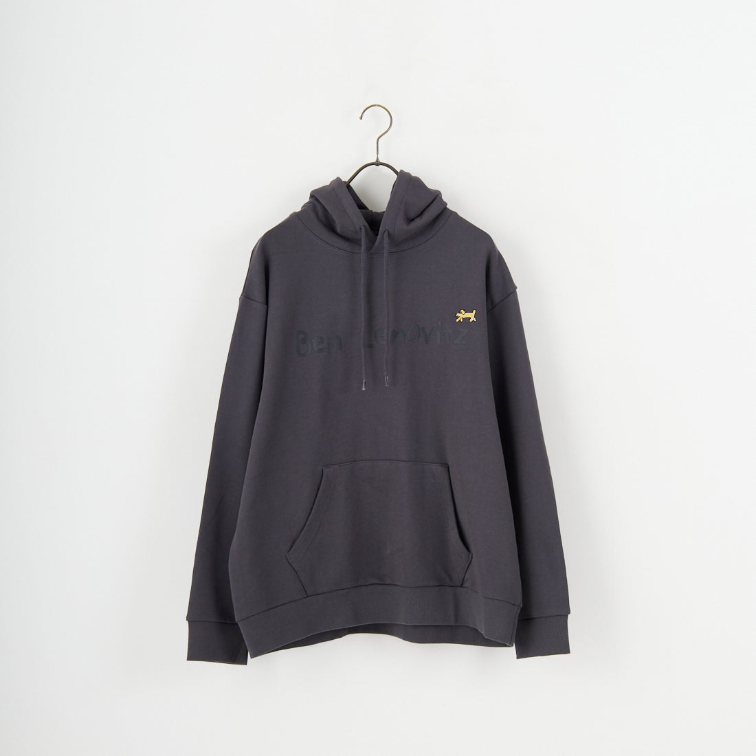 Ben Lenovitz [ベン レノビッツ] 別注 ドッグプリントスウェットパーカー [BL25F-005IN-JF] CHARCOAL