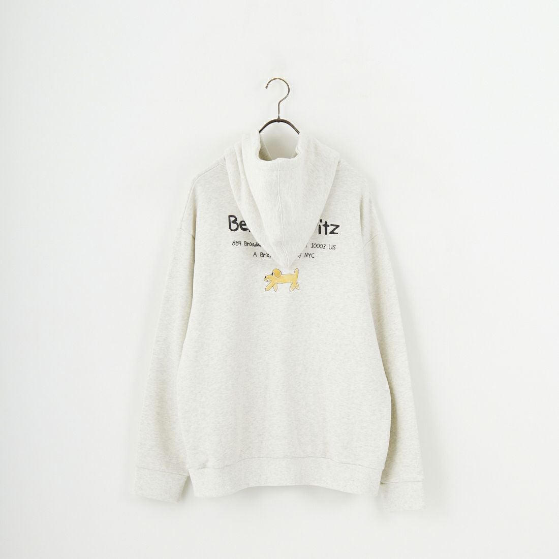 Ben Lenovitz [ベン レノビッツ] 別注 ドッグプリントスウェットパーカー [BL25F-005IN-JF] OATMEAL