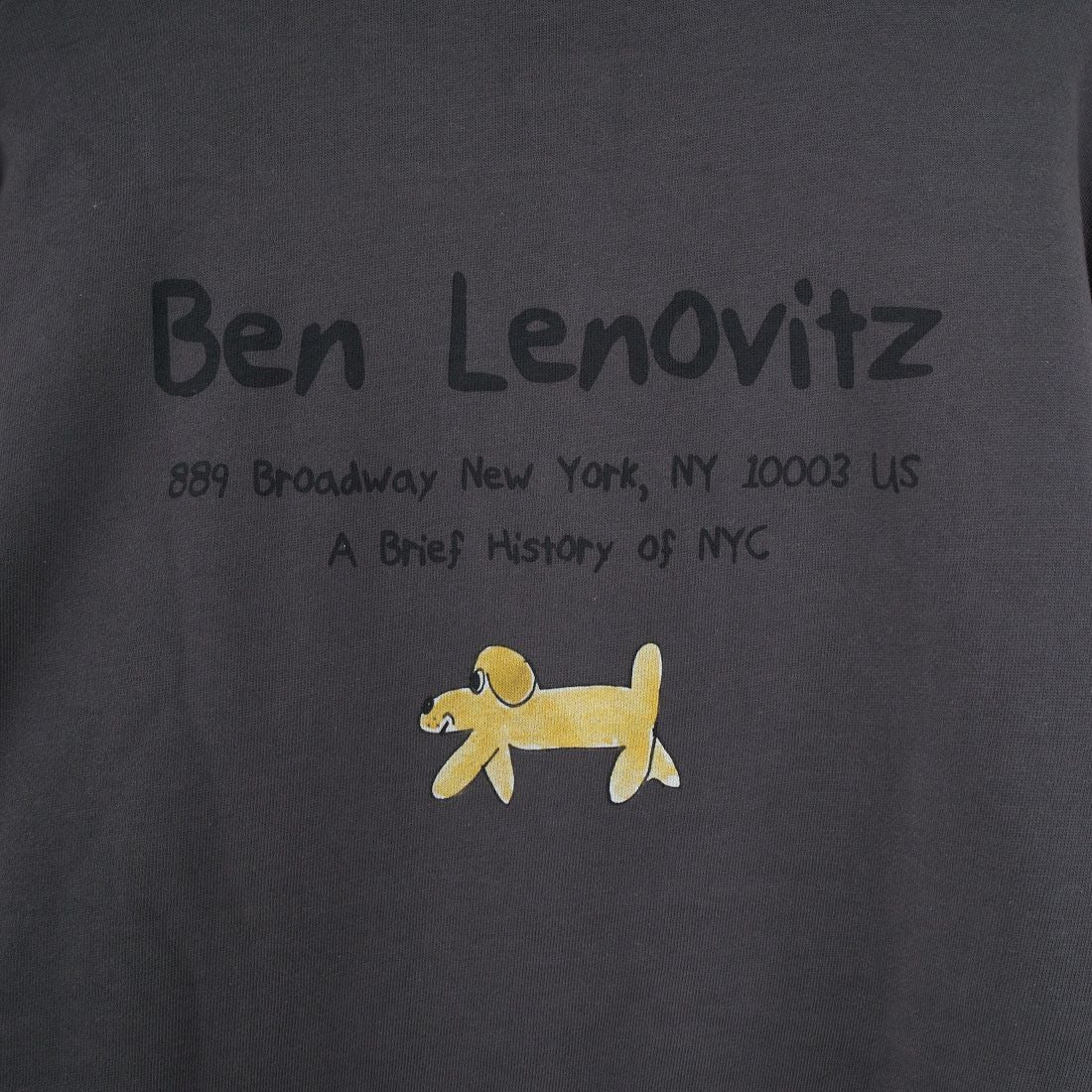 Ben Lenovitz [ベン レノビッツ] 別注 ドッグプリントスウェットパーカー [BL25F-005IN-JF] CHARCOAL