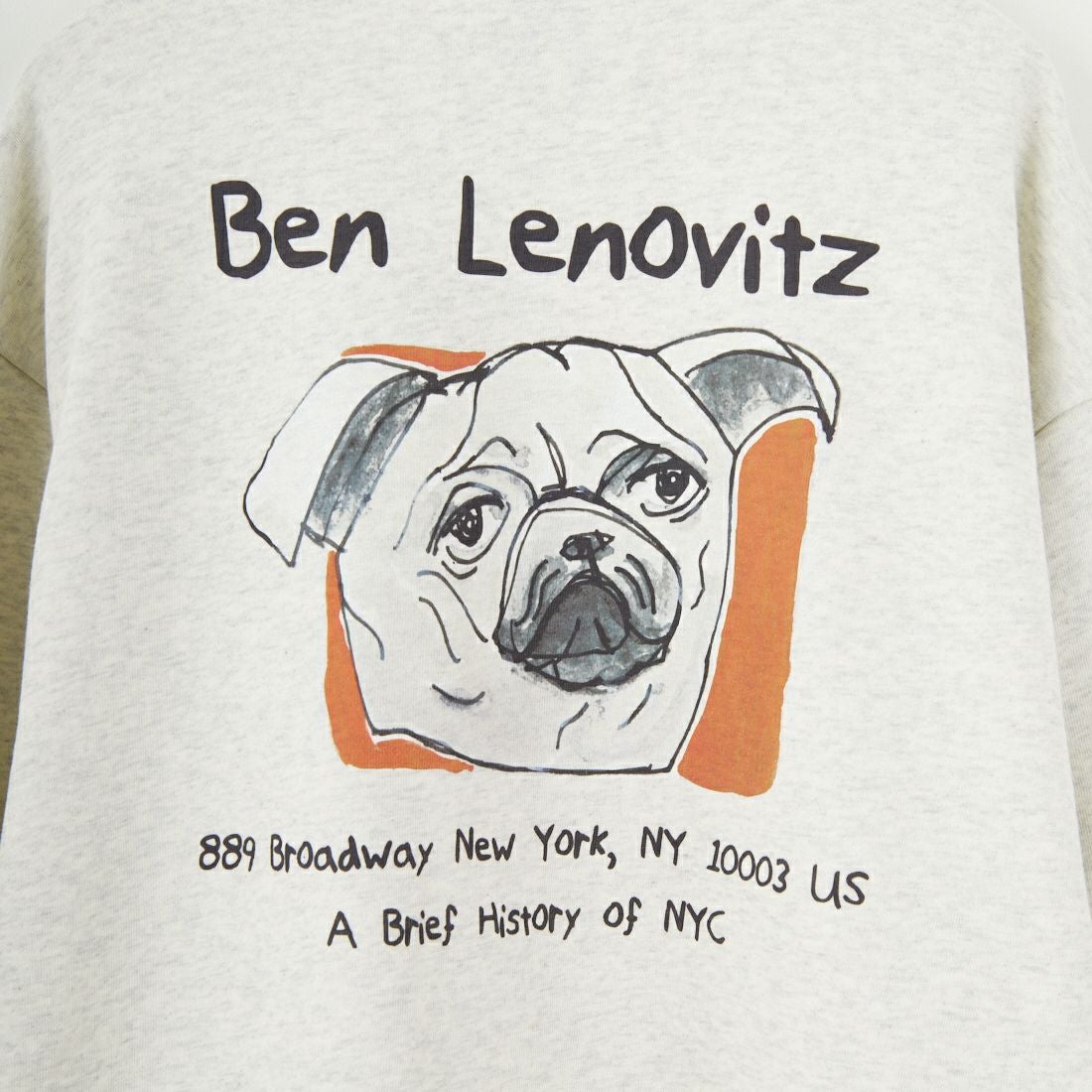 Ben Lenovitz [ベン レノビッツ] 別注 ドッグバックプリントスウェット [BL25F-001IN-JF] OATMEAL