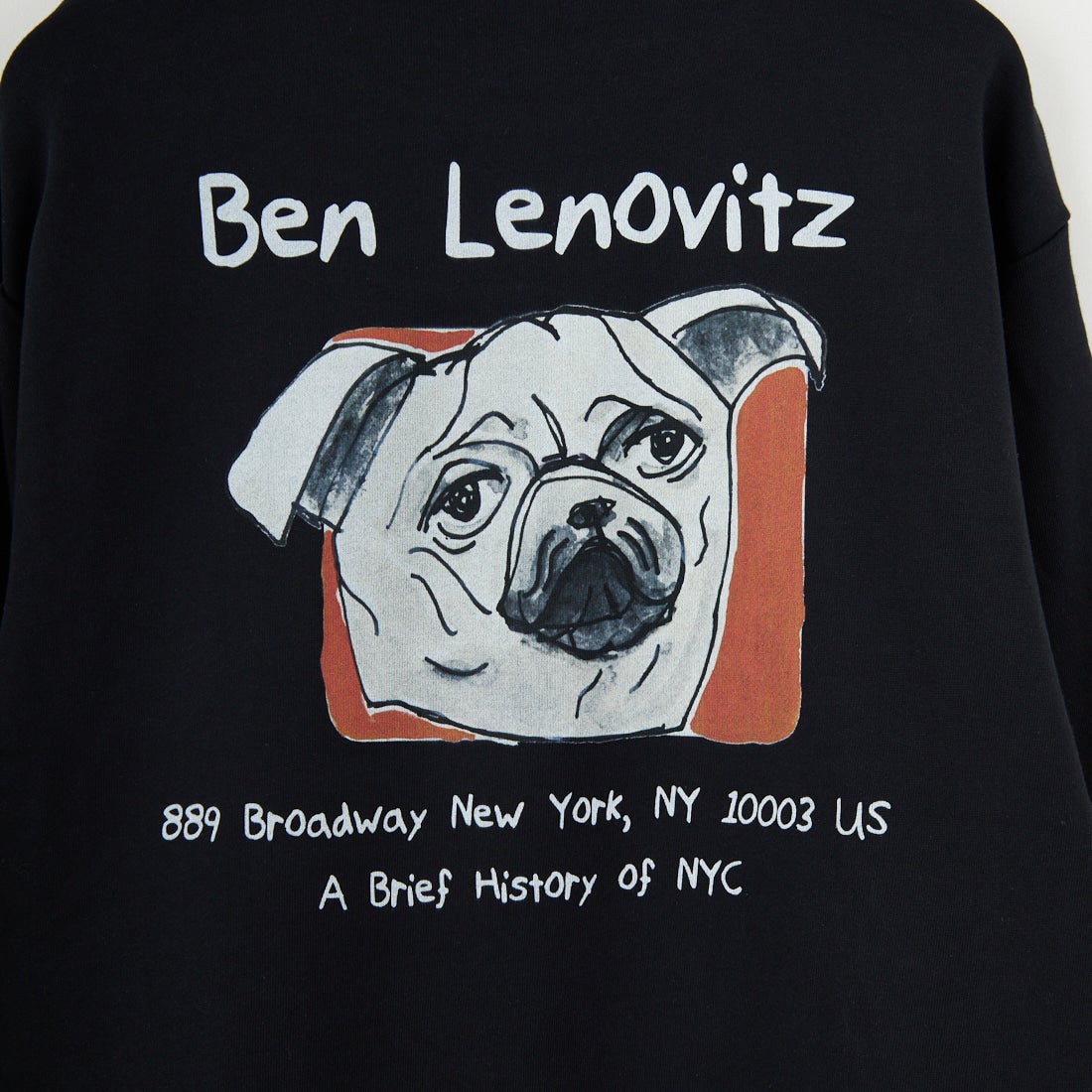 Ben Lenovitz [ベン レノビッツ] 別注 ドッグバックプリントスウェット [BL25F-001IN-JF] BLACK