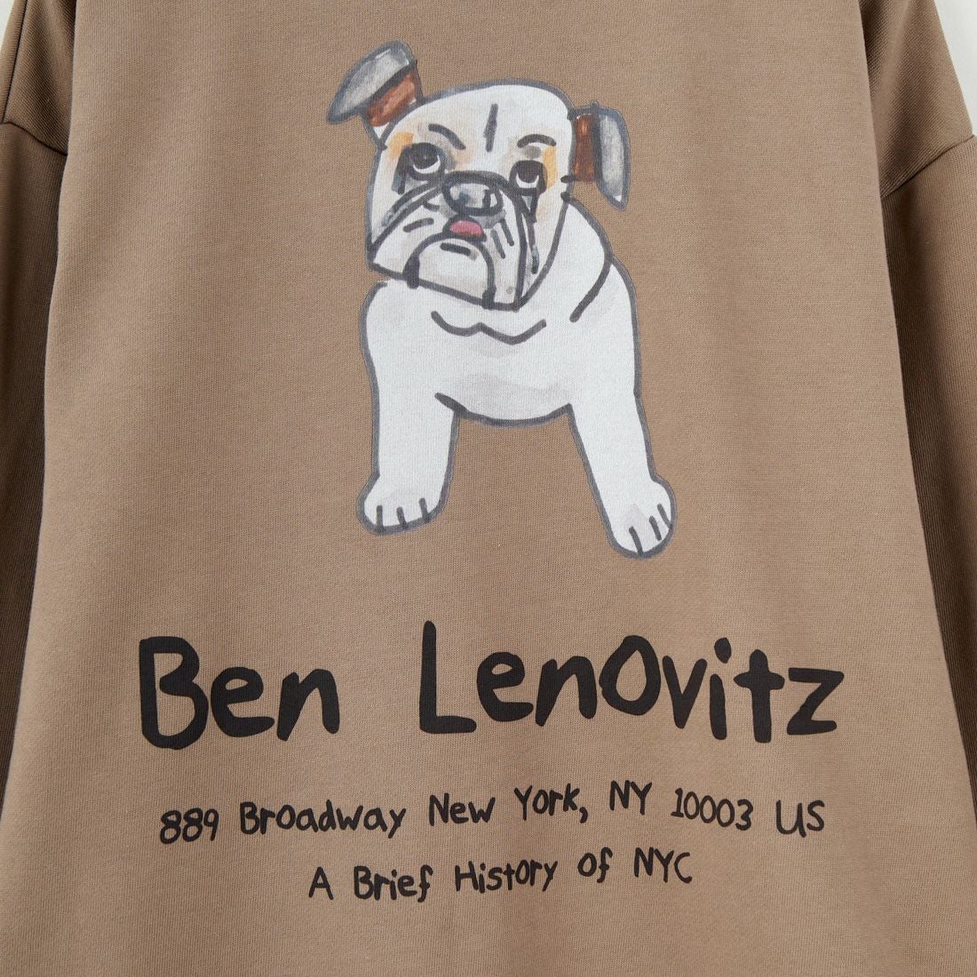 Ben Lenovitz [ベン レノビッツ] 別注 ドッグバックプリントスウェット [BL25F-003IN-JF] BEIGE