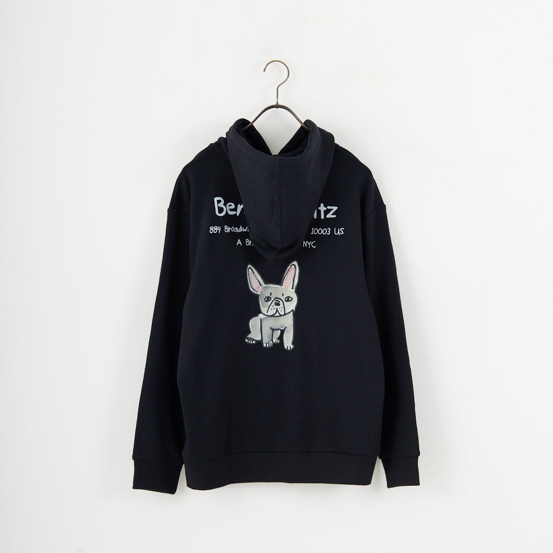 Ben Lenovitz [ベン レノビッツ] 別注 ドッグバックプリントスウェットパーカー [BL25F-004IN-JF] BLACK