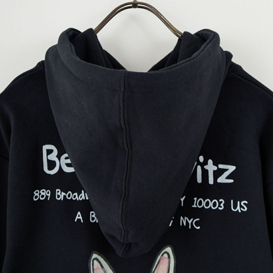 Ben Lenovitz [ベン レノビッツ] 別注 ドッグバックプリントスウェットパーカー [BL25F-004IN-JF] BLACK