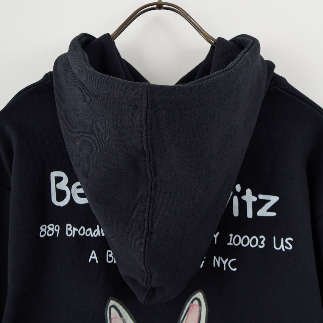 Ben Lenovitz [ベン レノビッツ] 別注 ドッグバックプリントスウェットパーカー [BL25F-004IN-JF] BLACK