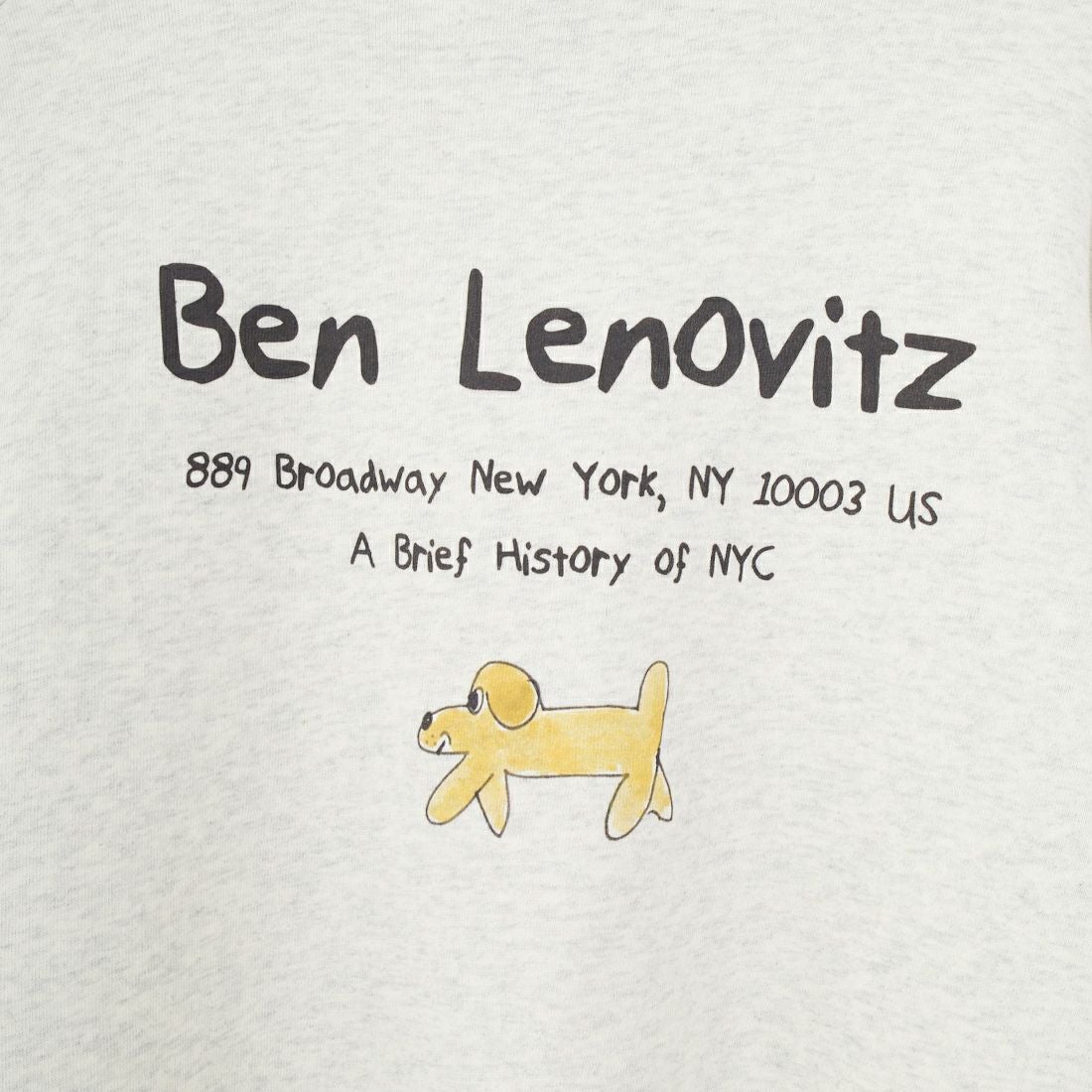 Ben Lenovitz [ベン レノビッツ] 別注 ドッグプリントスウェットパーカー [BL25F-005IN-JF] OATMEAL