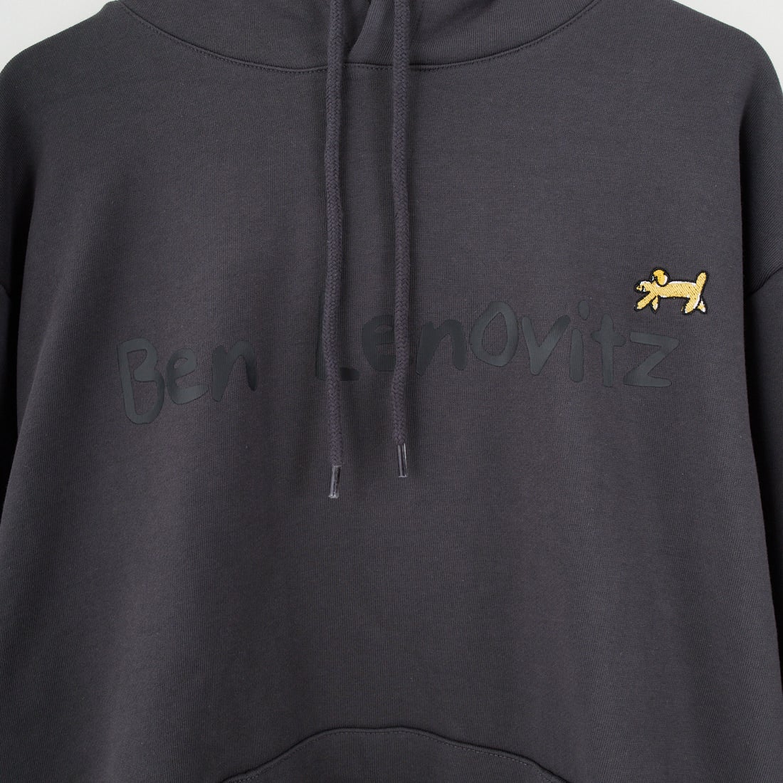 Ben Lenovitz [ベン レノビッツ] 別注 ドッグプリントスウェットパーカー [BL25F-005IN-JF] CHARCOAL