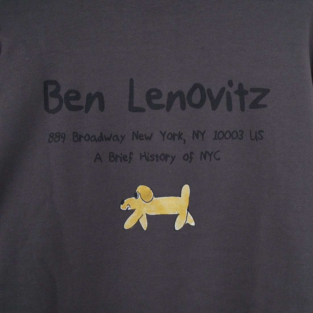 Ben Lenovitz [ベン レノビッツ] 別注 ドッグプリントスウェットパーカー [BL25F-005IN-JF] CHARCOAL