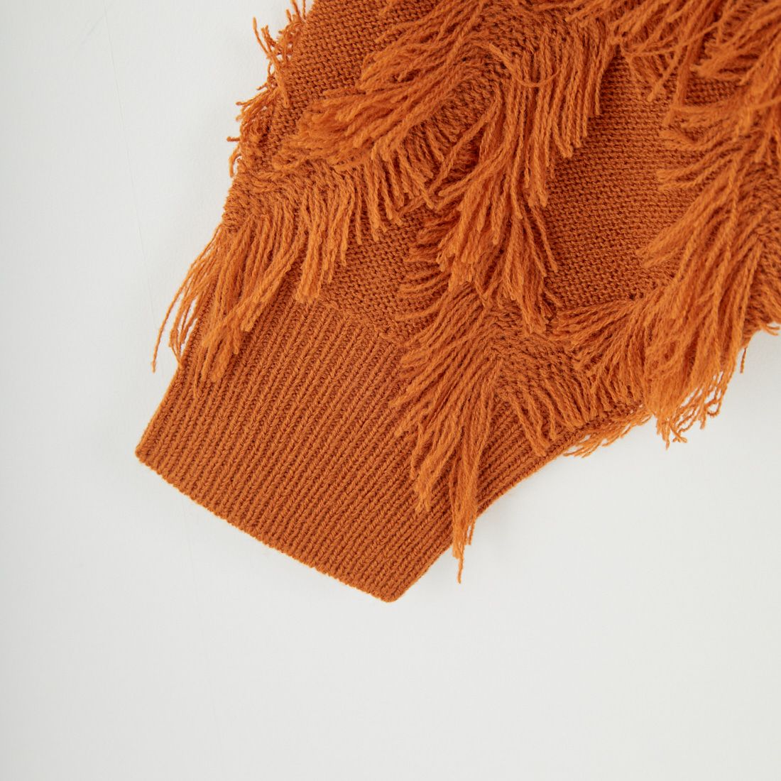 Jf Ready Made [ジェイエフレディメイド] フリンジ編みニットプルオーバー [3107205] 204 Dｵﾚﾝｼﾞ