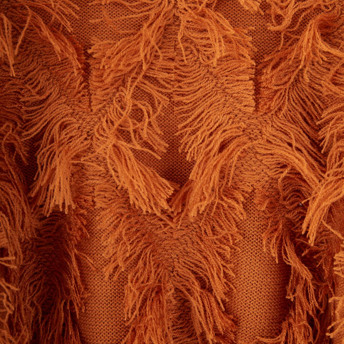 Jf Ready Made [ジェイエフレディメイド] フリンジ編みニットプルオーバー [3107205] 204 Dｵﾚﾝｼﾞ