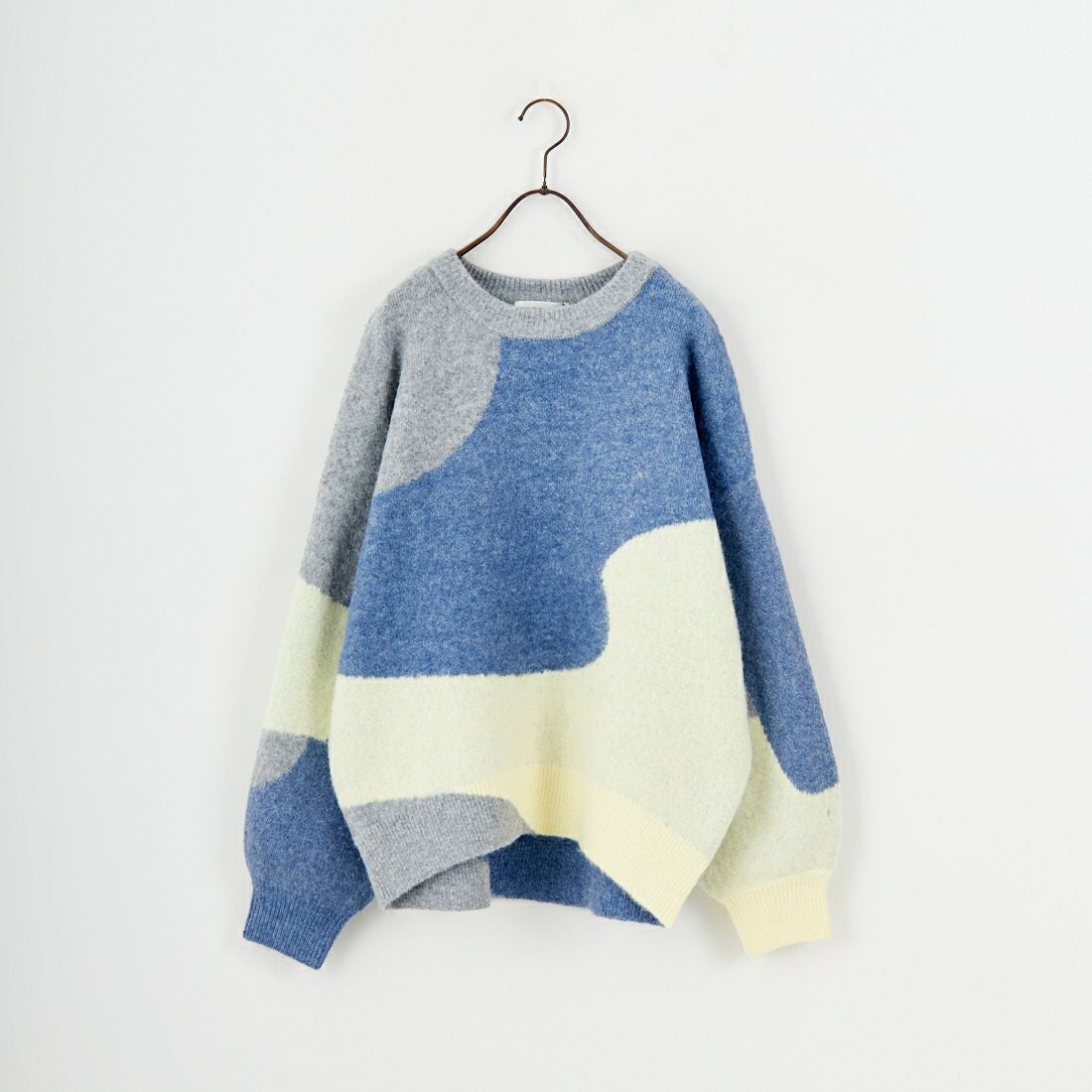 Maison de L'allure [メゾン ドゥ ラリュール] シャギージャガードニット [M25131040] 05 L.GRAY