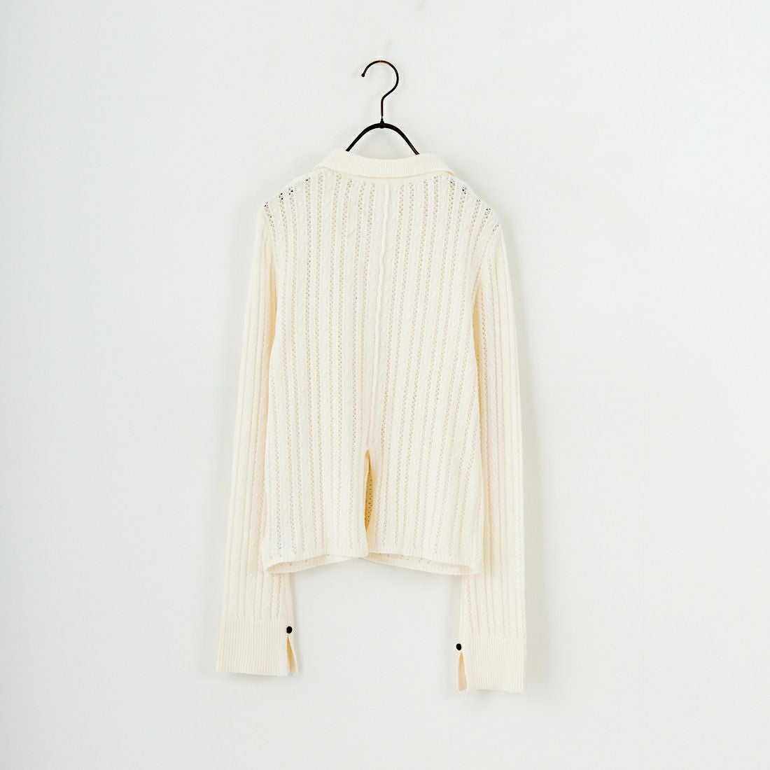 Jf Ready Made [ジェイエフレディメイド] 透かし柄ニットシャツ [12587-HQ] OFF WHITE