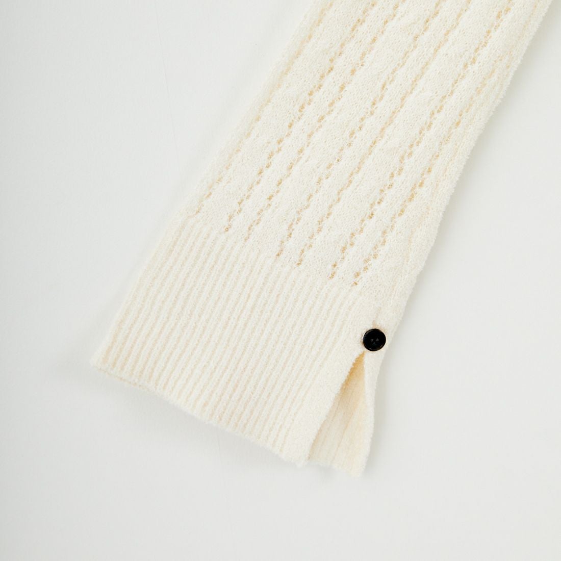 Jf Ready Made [ジェイエフレディメイド] 透かし柄ニットシャツ [12587-HQ] OFF WHITE