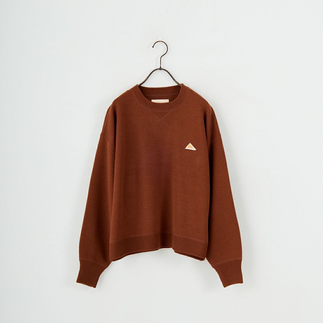 KELTY [ケルティ] 別注 ワンポイントロゴ スウェットライクニット [KE253W30IN03-JF] BROWN