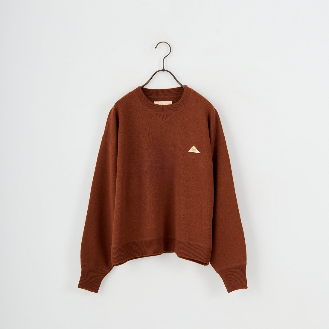 KELTY [ケルティ] 別注 ワンポイントロゴ スウェットライクニット [KE253W30IN03-JF] BROWN