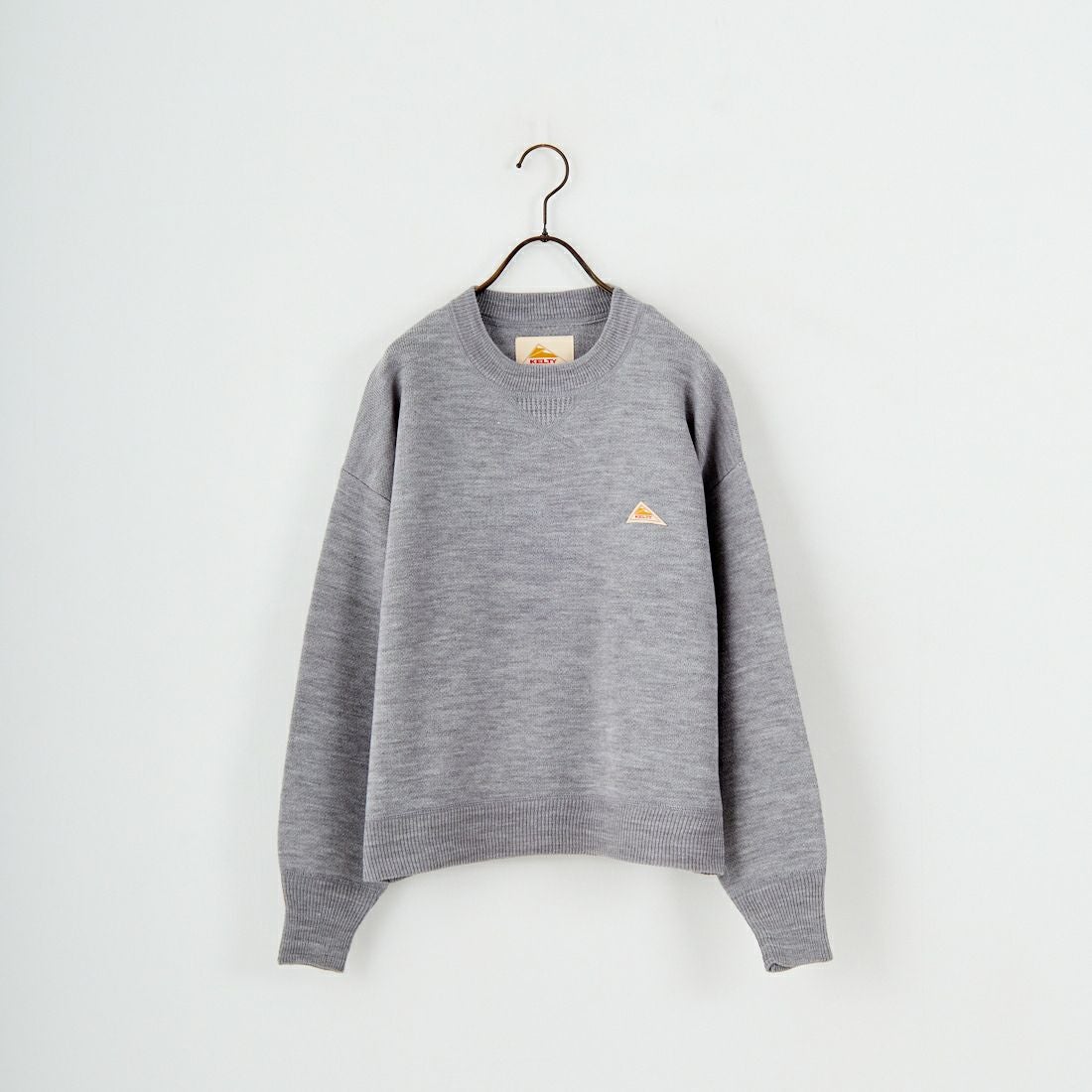KELTY [ケルティ] 別注 ワンポイントロゴ スウェットライクニット [KE253W30IN03-JF] GRAY