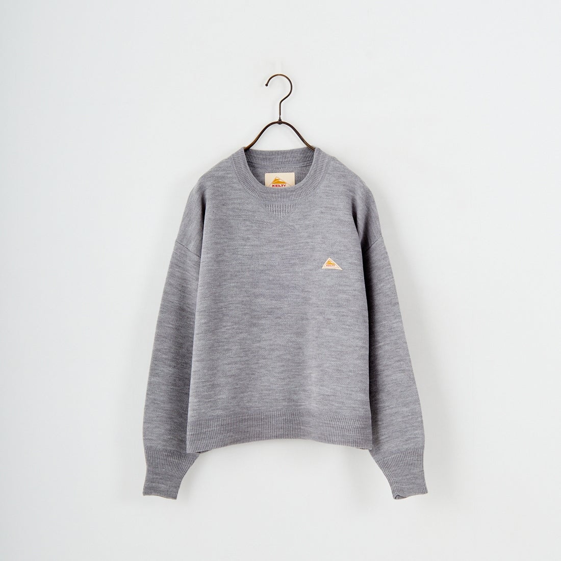 KELTY [ケルティ] 別注 ワンポイントロゴ スウェットライクニット [KE253W30IN03-JF] GRAY