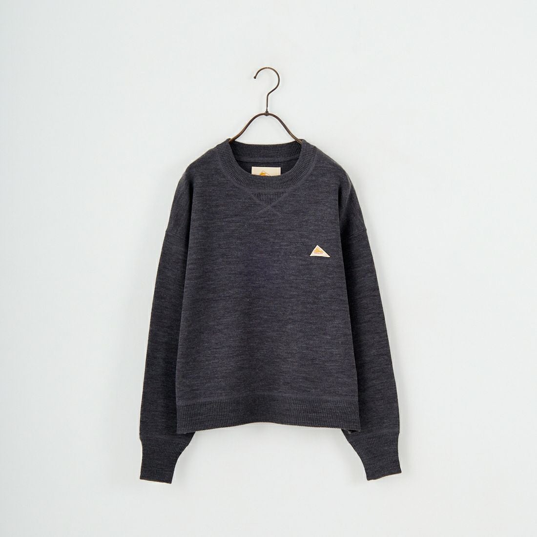 KELTY [ケルティ] 別注 ワンポイントロゴ スウェットライクニット [KE253W30IN03-JF] CHARCOAL