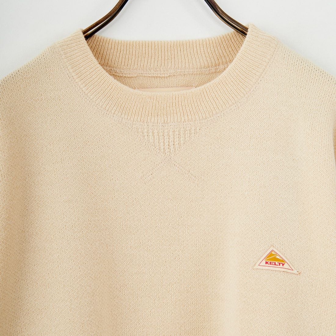KELTY [ケルティ] 別注 ワンポイントロゴ スウェットライクニット [KE253W30IN03-JF] OATMEAL