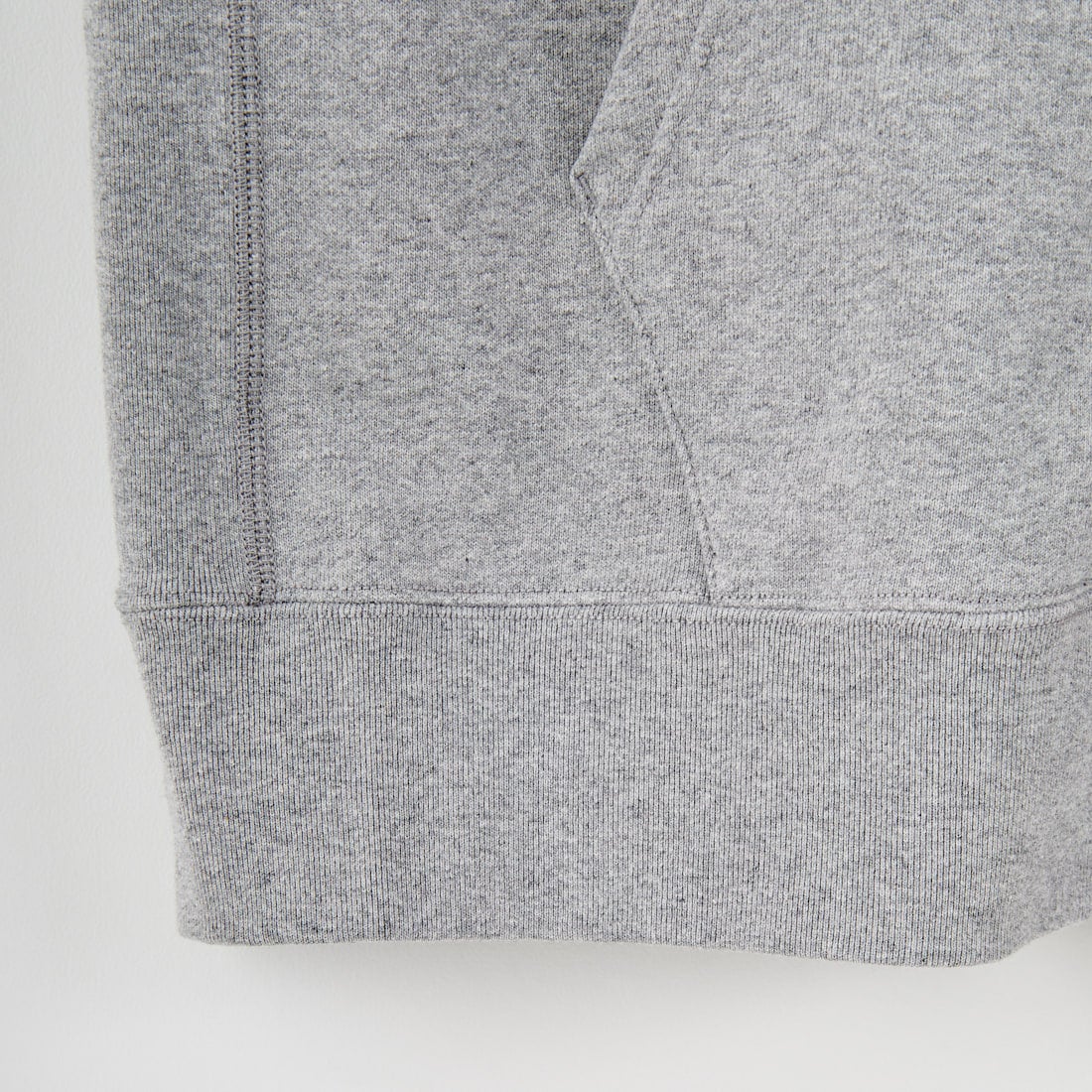 DENHAM [デンハム] チェーンステッチ ジップアップフーディ [CHAIN-ZIP-UP-HOODY] GREY