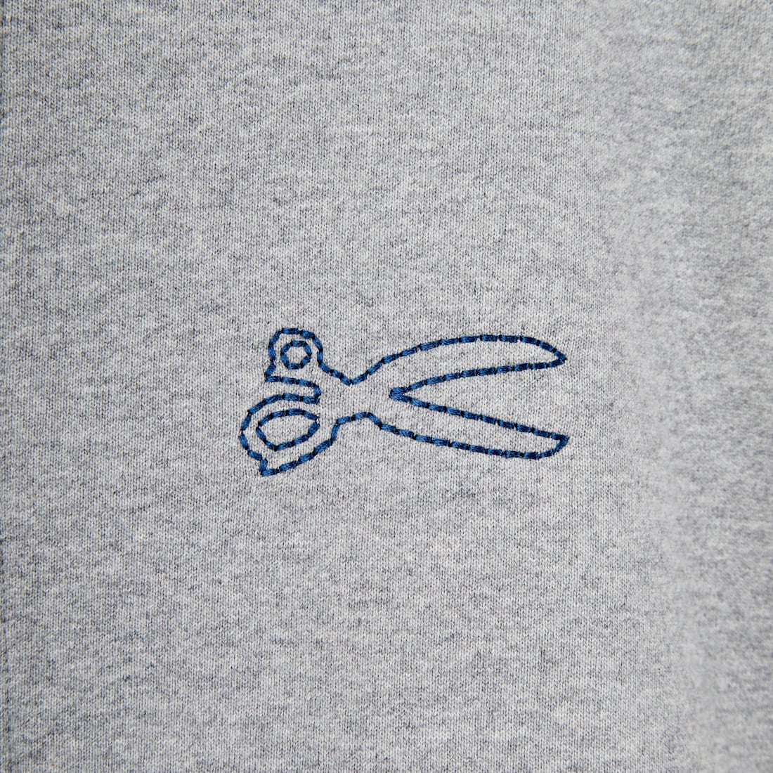 DENHAM [デンハム] チェーンステッチ ジップアップフーディ [CHAIN-ZIP-UP-HOODY] GREY