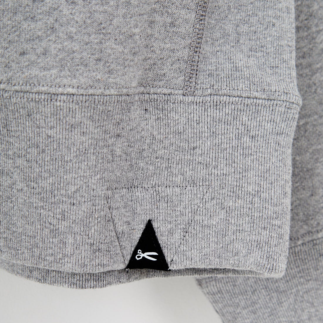 DENHAM [デンハム] チェーンステッチ ジップアップフーディ [CHAIN-ZIP-UP-HOODY] GREY