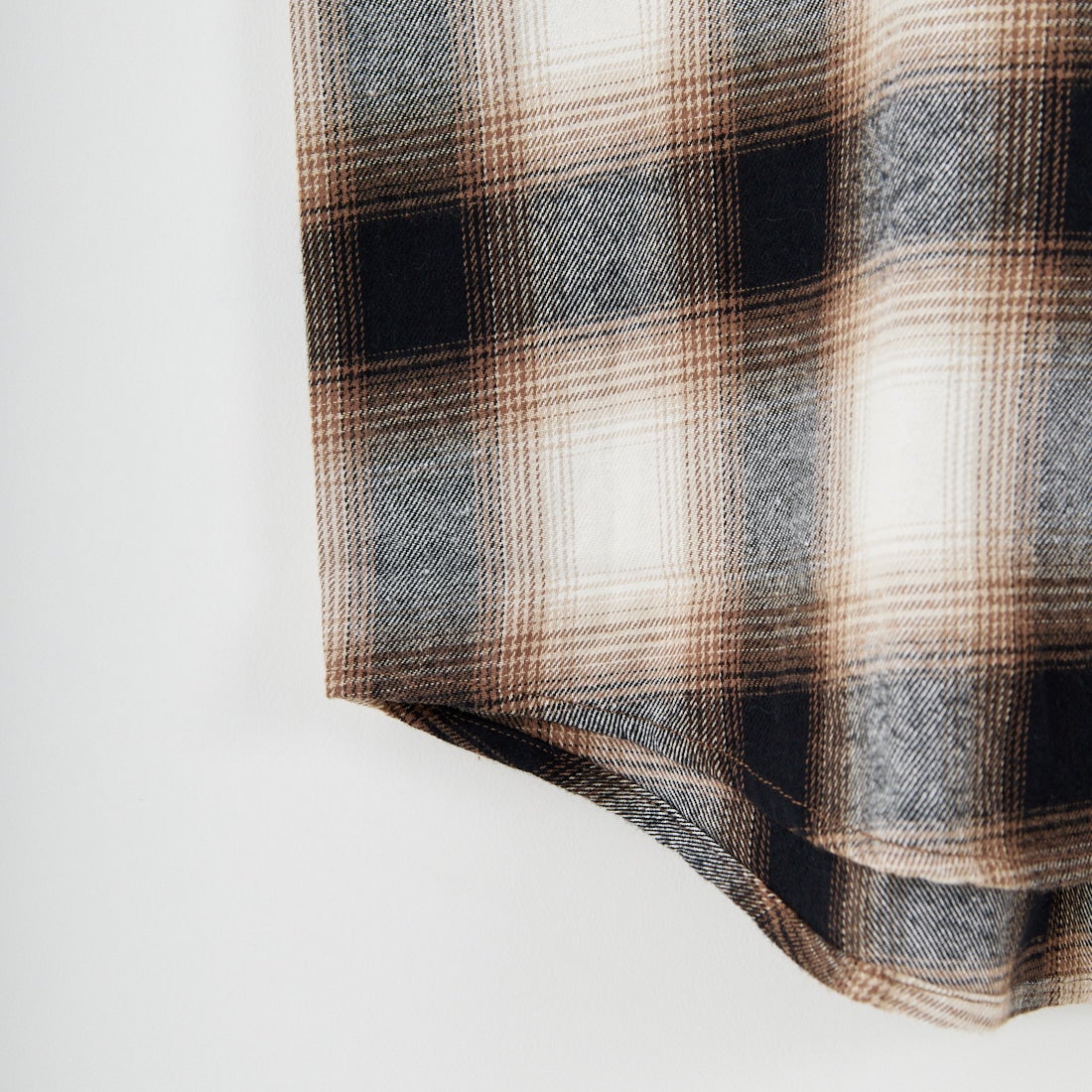 Jeans Factory Clothes [ジーンズファクトリークローズ] チェックドットボタンバンドカラーシャツ [EPC-55101] 3 BROWN