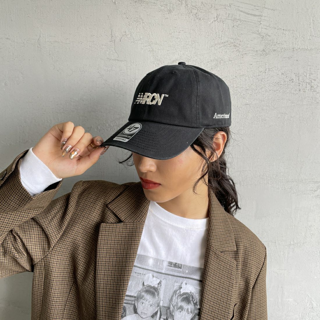 Americana [アメリカーナ] 47 クリーンナップキャップ [FC-024] ﾌﾞﾗｯｸ