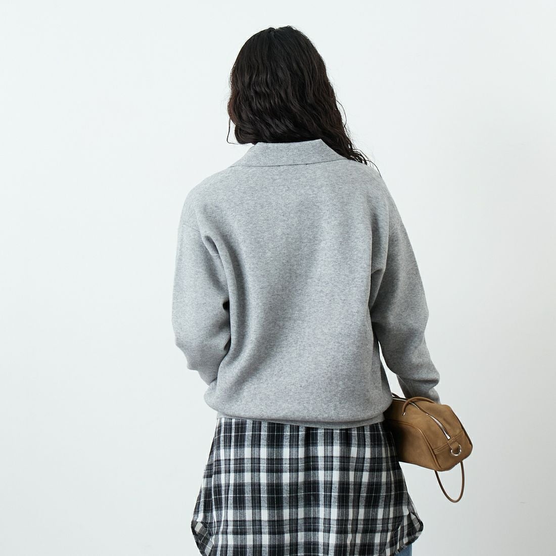 Jf Ready Made [ジェイエフレディメイド] 総針ニット襟付きプル