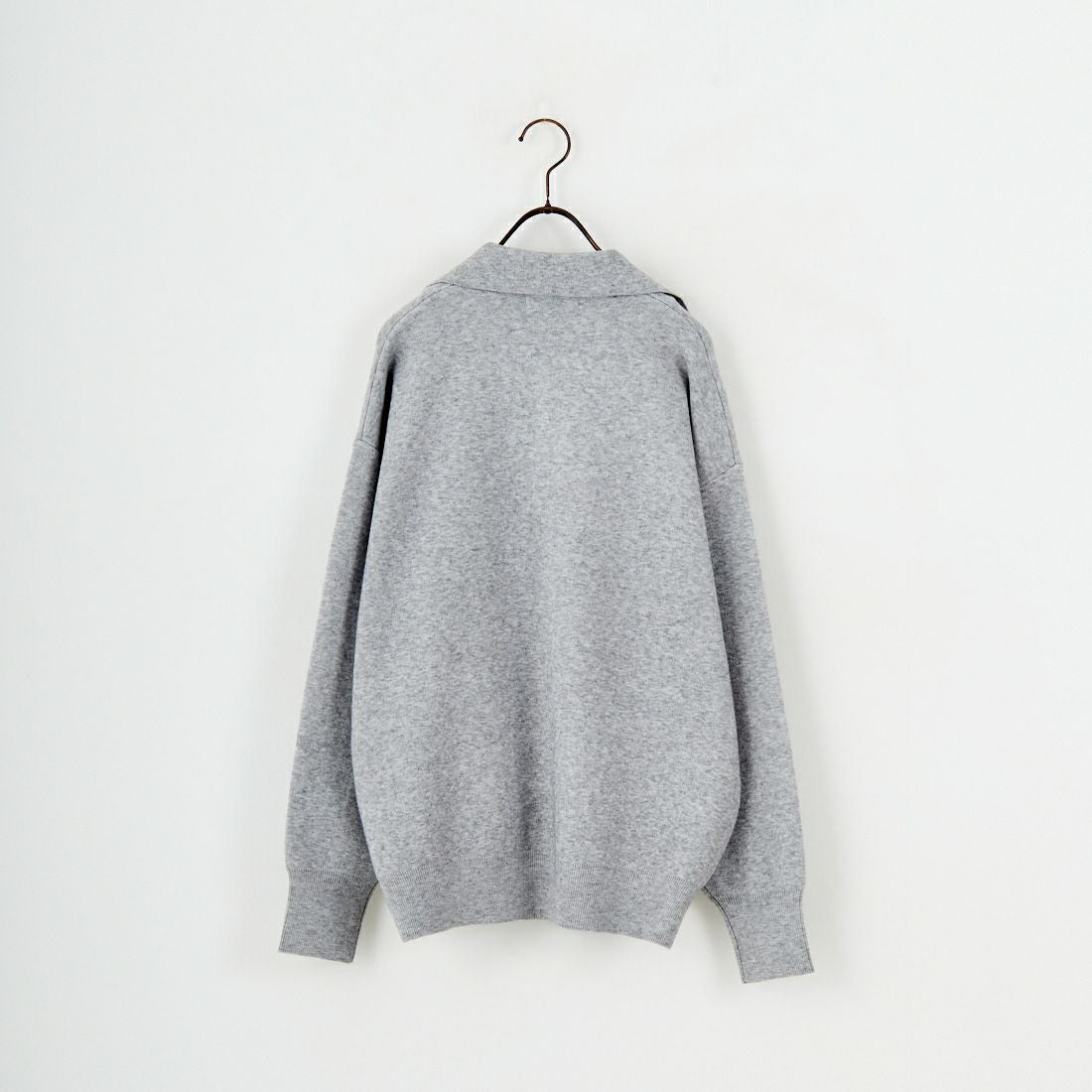 Jf Ready Made [ジェイエフレディメイド] 総針ニット襟付きプルオーバー [3107202] 821 ﾓｸｸﾞﾚｰ