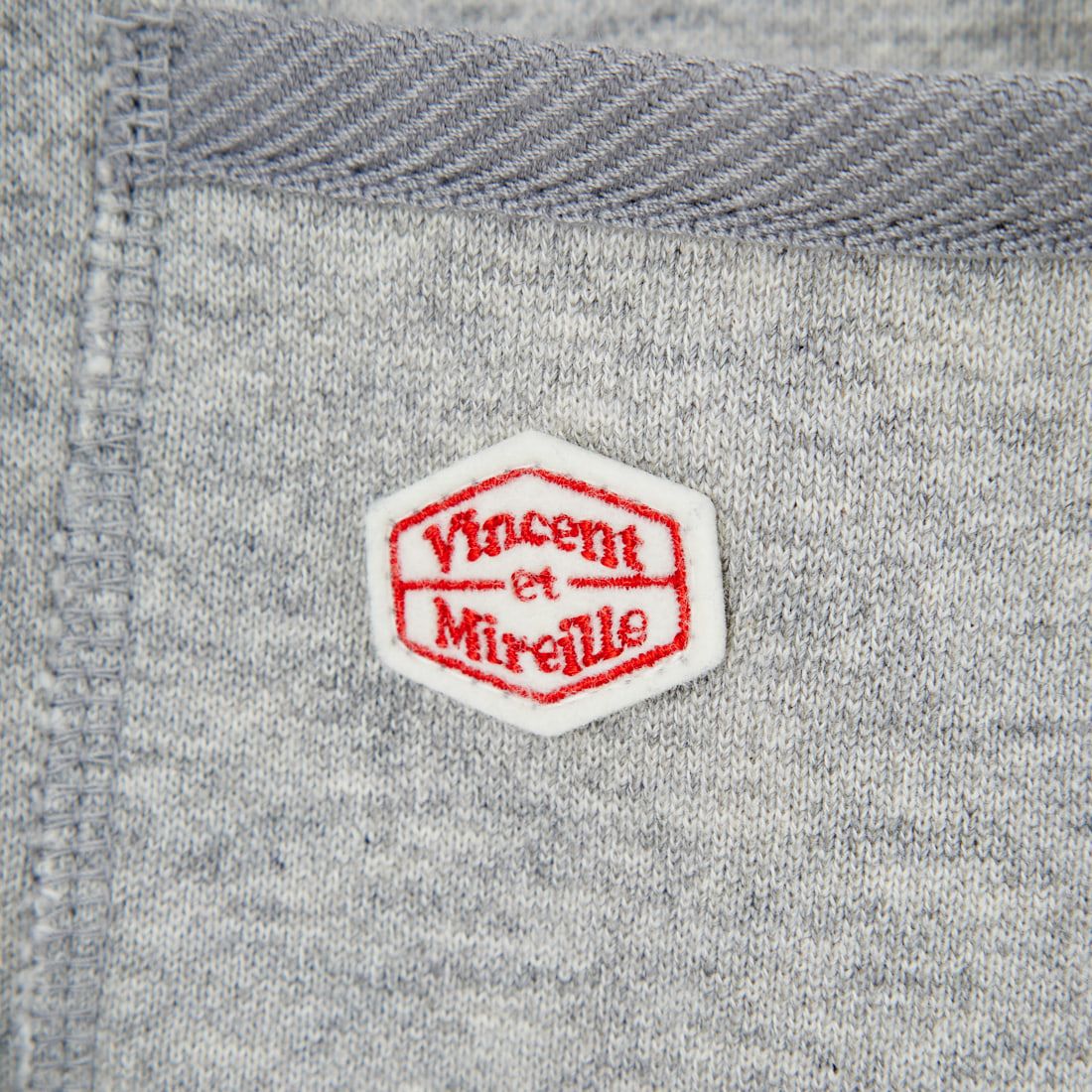 Vincent et Mireille [ヴァンソン エ ミレイユ] フレンチテリーカーディガン [VM252FT27110] 15 LT.GRAY