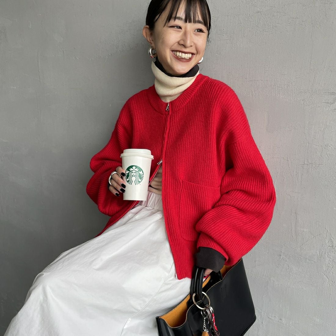 Maison de L'allure [メゾン ドゥ ラリュール] ダブルジップニット