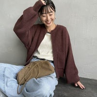 28 BROWN&&モデル身長：150cm 着用サイズ：F&&