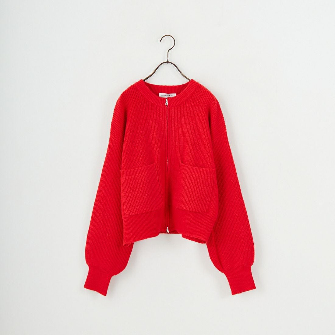 Maison de L'allure [メゾン ドゥ ラリュール] ダブルジップニットブルゾン [M25131041] 46 RED