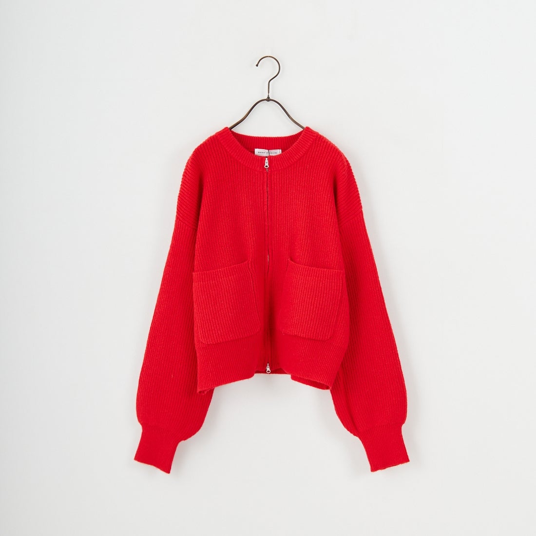 Maison de L'allure [メゾン ドゥ ラリュール] ダブルジップニットブルゾン [M25131041] 46 RED