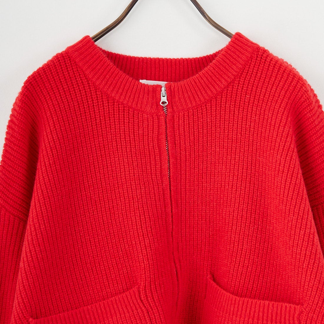 Maison de L'allure [メゾン ドゥ ラリュール] ダブルジップニットブルゾン [M25131041] 46 RED