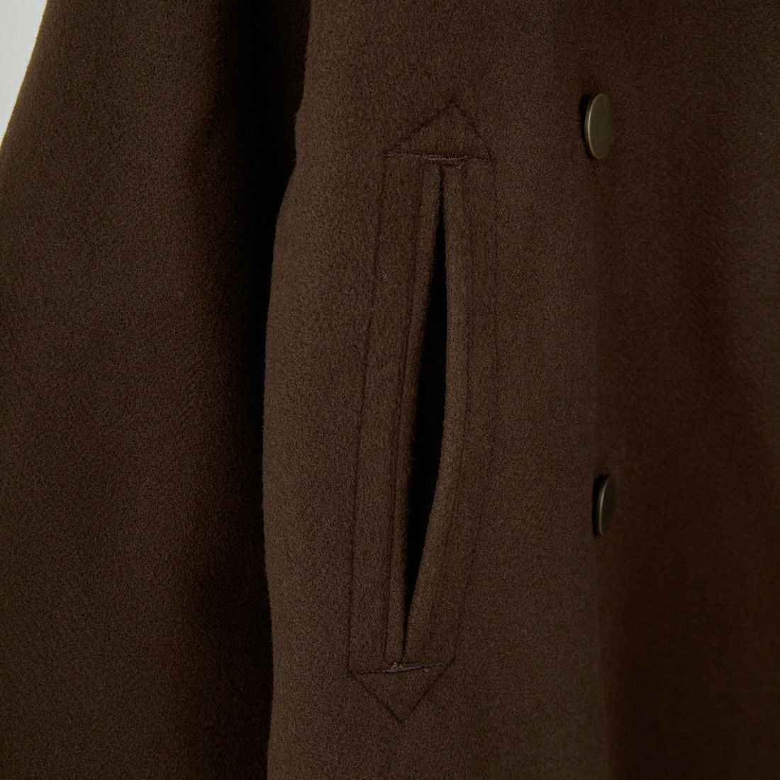 KHA:KI [カーキ] コクーンPコート [MIL25FJK3243] MOCHABROWN