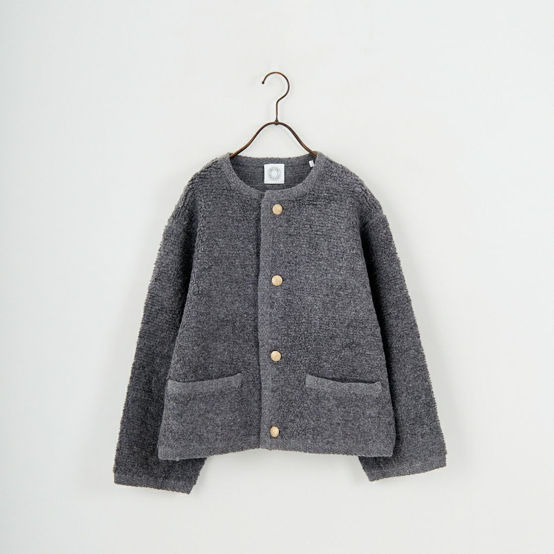 ORCIVAL [オーシバル] ブークレカーディガン [OR-D0127KBT] GREY