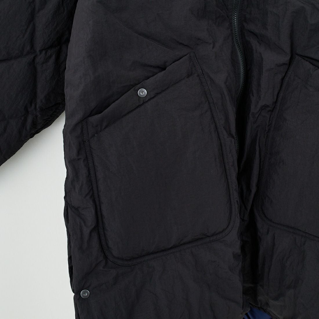 MANUAL ALPHABET × NANGA [マニュアルアルファベット × ナンガ] リバーシブル キルティングダウンコート [MA-J-377] BLACK
