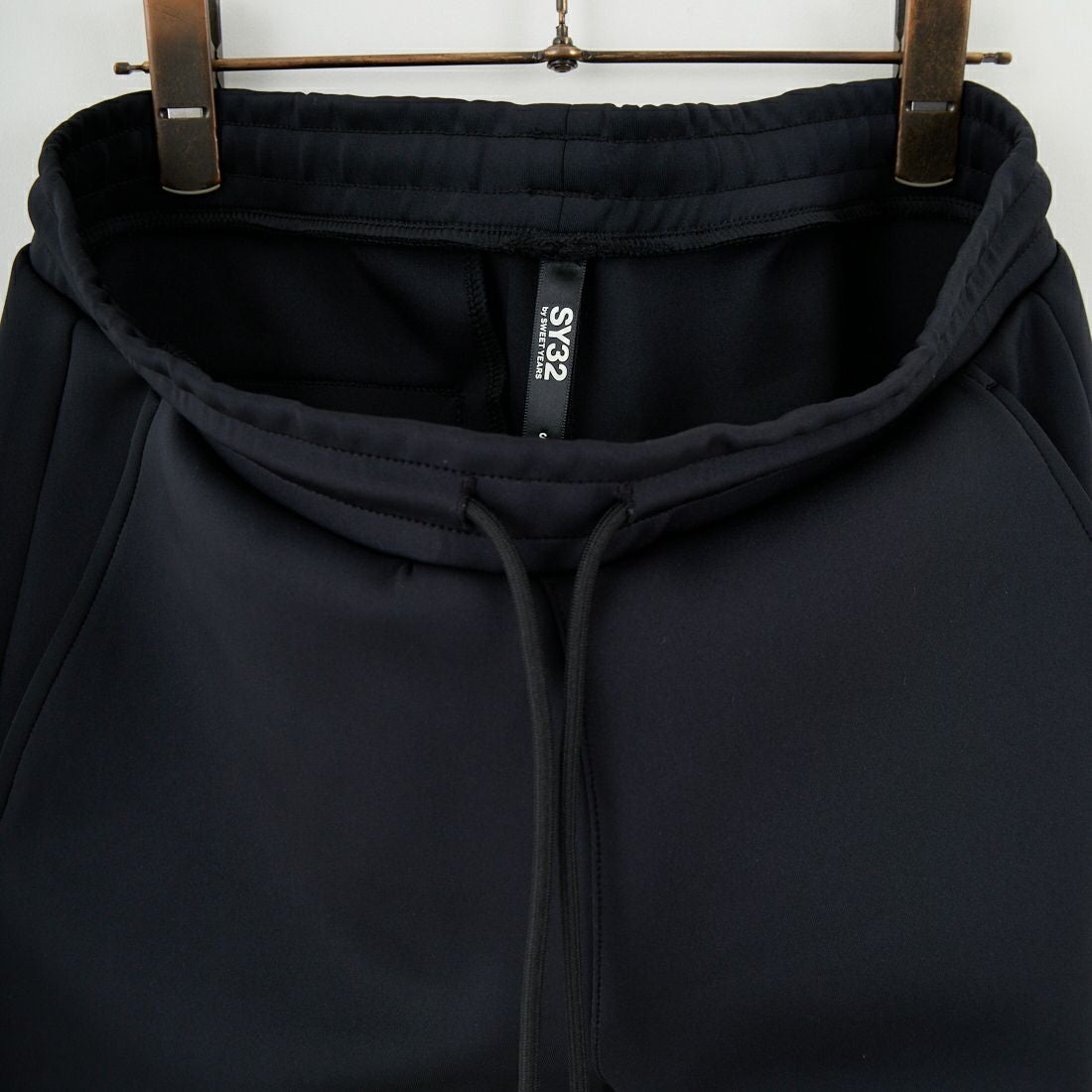 SY32 [エスワイサーティトゥ] ダブルニット スキニースウェットパンツ [15517] BLACK