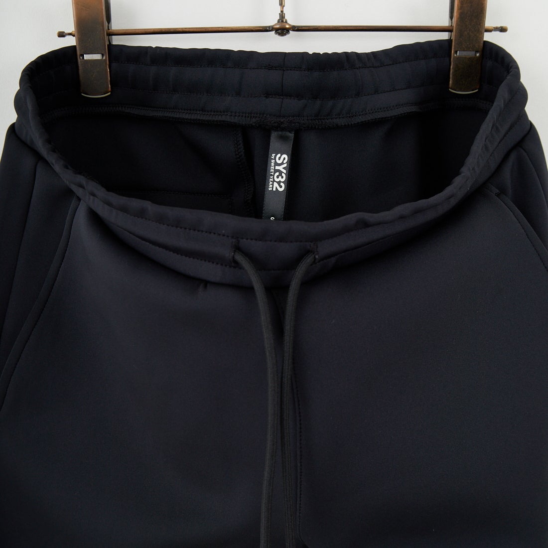 SY32 [エスワイサーティトゥ] ダブルニット スキニースウェットパンツ [15517] BLACK